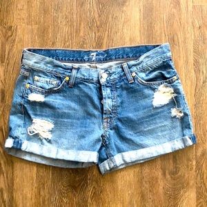 7 For All Mankind Jean Shorts